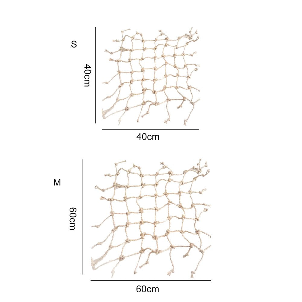 Meidiya Bird Rope Climbing Net,Parrot Swing Hammock,Bird Climbing Ladder Hanging Cage Perch Chew Toys for Budgies Macaw Conure Finch Cockatoo Budgie Animals & Pet Supplies > Pet Supplies > Bird Supplies > Bird Ladders & Perches Meidiya   