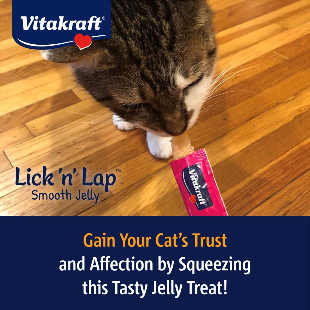 Vitakraft Lick 'N' Lap Smooth Jelly Cat Treat - Salmon Flavor, 20 Pack Animals & Pet Supplies > Pet Supplies > Cat Supplies > Cat Treats Vitakraft   