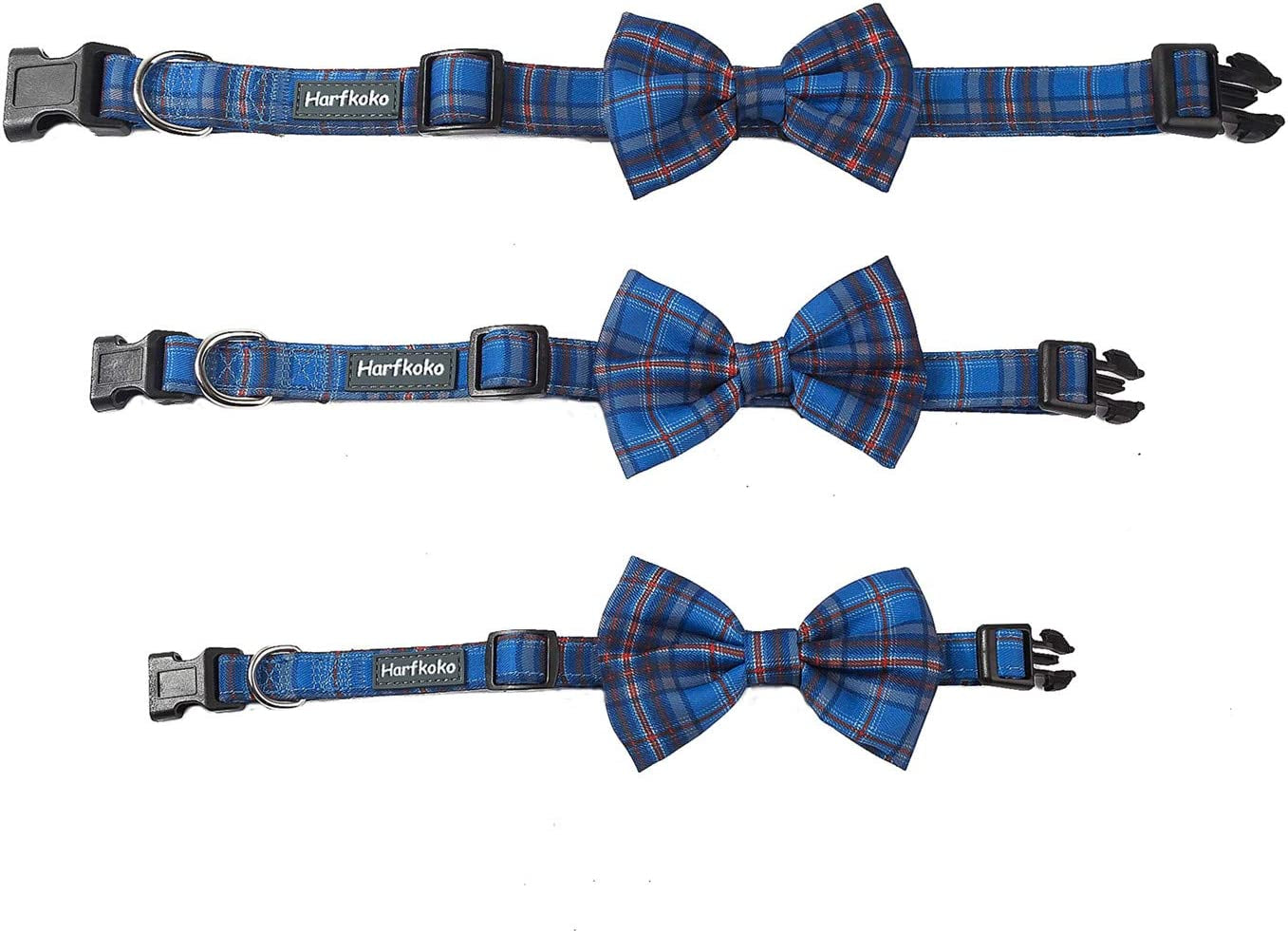 Pet Heroic Pet Dog Cat Collar with Grid Bow Tie, Adjustable Plaid Pet Dogs Cats Comfortable Durable Bowtie Collars for Small Medium Large Dogs Cats in 3 Styles Animals & Pet Supplies > Pet Supplies > Dog Supplies > Dog Apparel NingBo Pet Heroic supply co.,ltd   