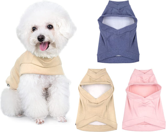 AUAUTOPETS 3 Pieces Dog Shirts Blank Puppy Pajamas Soft Stretchy Doggie Clothing Breathable Hoodie for Small Medium Large Boy & Girl Dogs (Medium) Animals & Pet Supplies > Pet Supplies > Dog Supplies > Dog Apparel AUAUTOPETS   