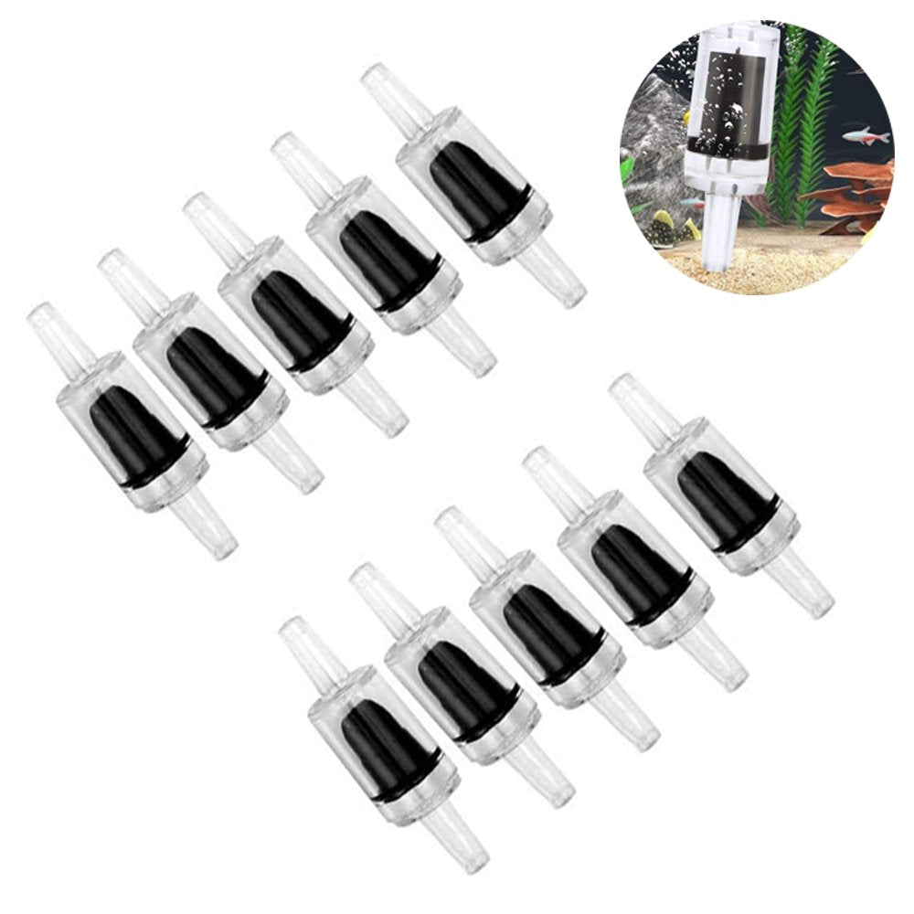 Plastic One Way Non-Return Check Valves 10Pcs Aquarium Air Pump Accessories for Fish Tank Air Line Tube Tubing Hose Pipe Fitting Animals & Pet Supplies > Pet Supplies > Fish Supplies > Aquarium & Pond Tubing Quintina   