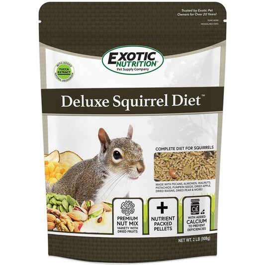 Exotic Nutrition Deluxe Squirrel Diet 2 Lb. Animals & Pet Supplies > Pet Supplies > Small Animal Supplies > Small Animal Food Exotic Nutrition   
