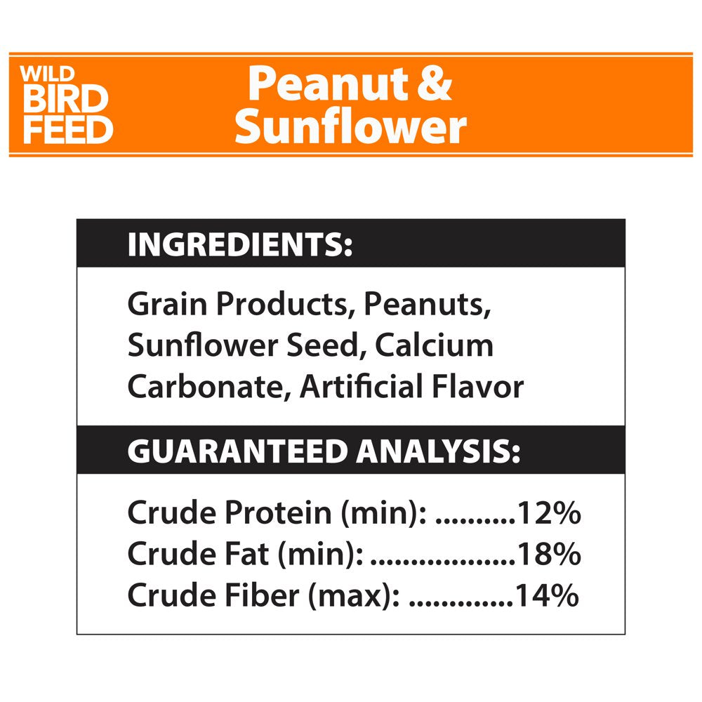 Peanut & Sunflower Wild Bird Feed and Seed, New, 10 Lb. Bag