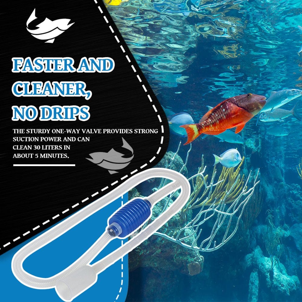 1Pc Aquarium Handheld Siphon with Filter Home Shop Fish Tank Water Change Hand Pump Dirt Feces Cleaning Tool Aquatic Supplies Animals & Pet Supplies > Pet Supplies > Fish Supplies > Aquarium Cleaning Supplies Kanaroous   
