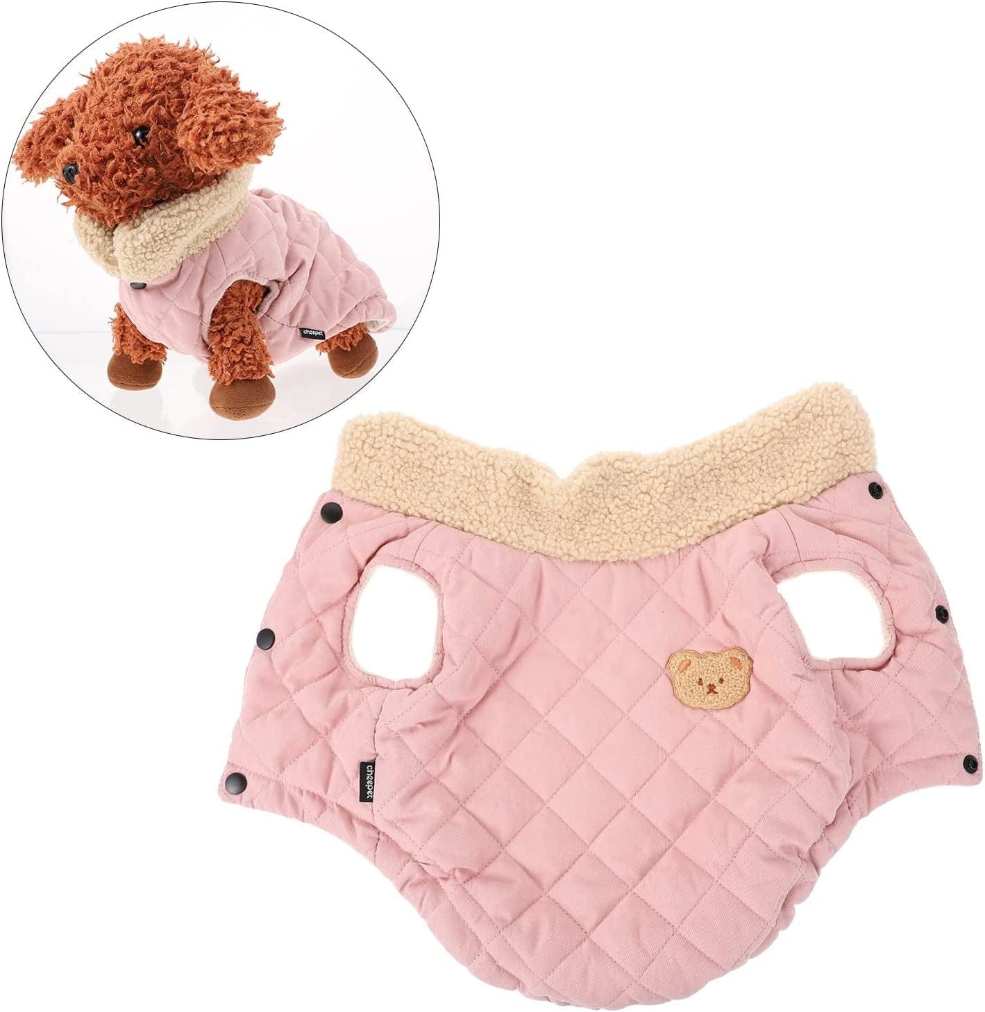 1Pc Autumn and Winter Lovely Pet Teddy Dog Cat Cotton- Padded Vest Pet Garment Pet Supply (Size : 36X25X0.6CM) Animals & Pet Supplies > Pet Supplies > Dog Supplies > Dog Apparel OVAST   