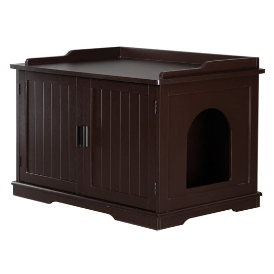 1Pc Cat Litter Box Enclosure Cabinet, Large Wooden Indoor Storage Bench Furniture for Living Room, Bedroom, Bathroom, Side Table W/Pet Mat Animals & Pet Supplies > Pet Supplies > Cat Supplies > Cat Furniture 11192505   