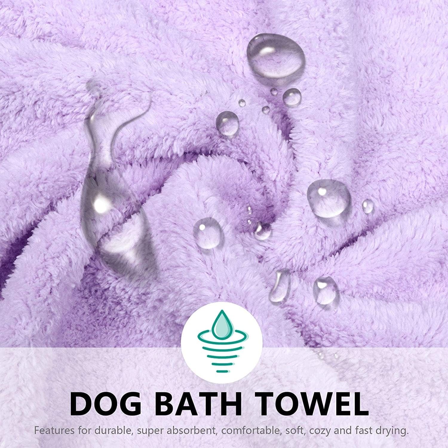 1Pc Dog Bath Towel Cat Bathrobe Super Absorbent Puppy Towel Pet Supplies Animals & Pet Supplies > Pet Supplies > Dog Supplies > Dog Apparel Scicalife   