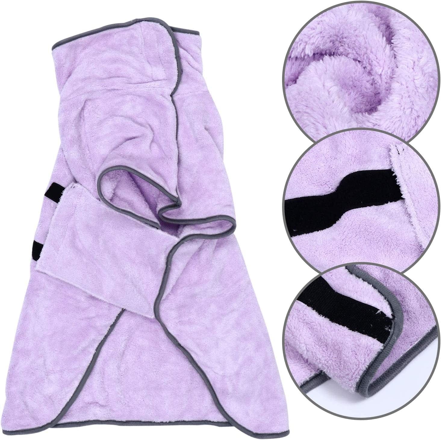 1Pc Dog Bath Towel Cat Bathrobe Super Absorbent Puppy Towel Pet Supplies Animals & Pet Supplies > Pet Supplies > Dog Supplies > Dog Apparel Scicalife   