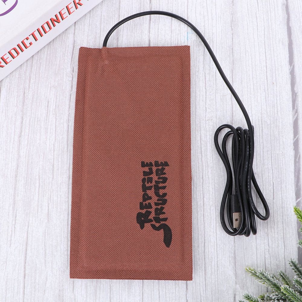 1PC USB Reptile Heating Pad Mat Reptile Tank Warmer Mat for Turtle Lizard Size L (Coffee) Animals & Pet Supplies > Pet Supplies > Reptile & Amphibian Supplies > Reptile & Amphibian Substrates FRCOLOR   