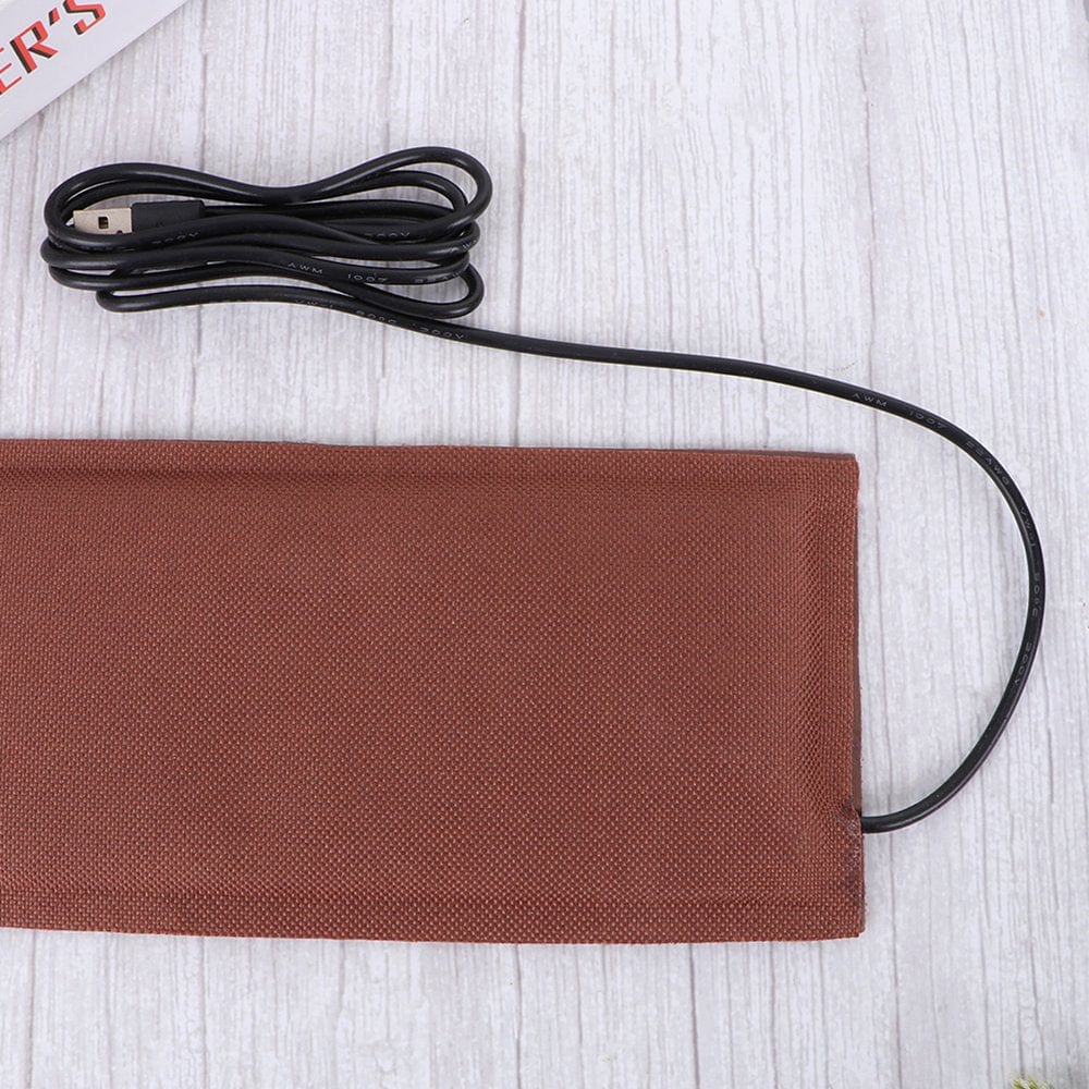 1PC USB Reptile Heating Pad Mat Reptile Tank Warmer Mat for Turtle Lizard Size L (Coffee) Animals & Pet Supplies > Pet Supplies > Reptile & Amphibian Supplies > Reptile & Amphibian Substrates FRCOLOR   