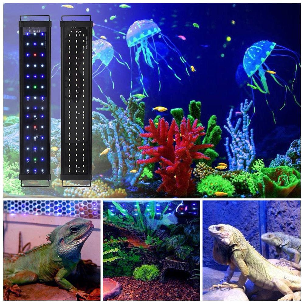 (1Pcs)24" 36" 48" Multicolor LED Aquarium Light Full Spec Plant Fish Tank 42 66 87Leds Animals & Pet Supplies > Pet Supplies > Fish Supplies > Aquarium Lighting MINOCOOL   