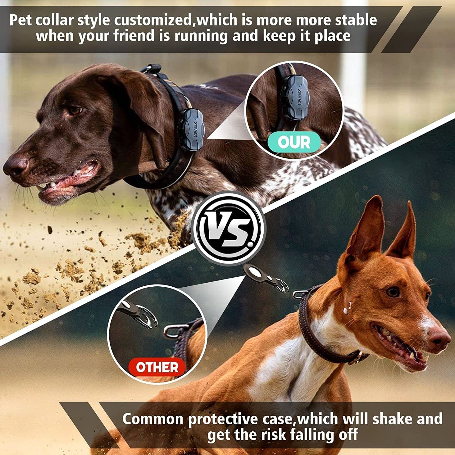 1PCS Airtag Dog Collar Holder for Apple Airtags Dog Collar Case Holder Waterproof,Pet Collar Case Anti-Lost Air Tag Case Holder with Cat Dog Collars Loop Backpack Accessories (1Pcs-Black) Electronics > GPS Accessories > GPS Cases CWAMZ   