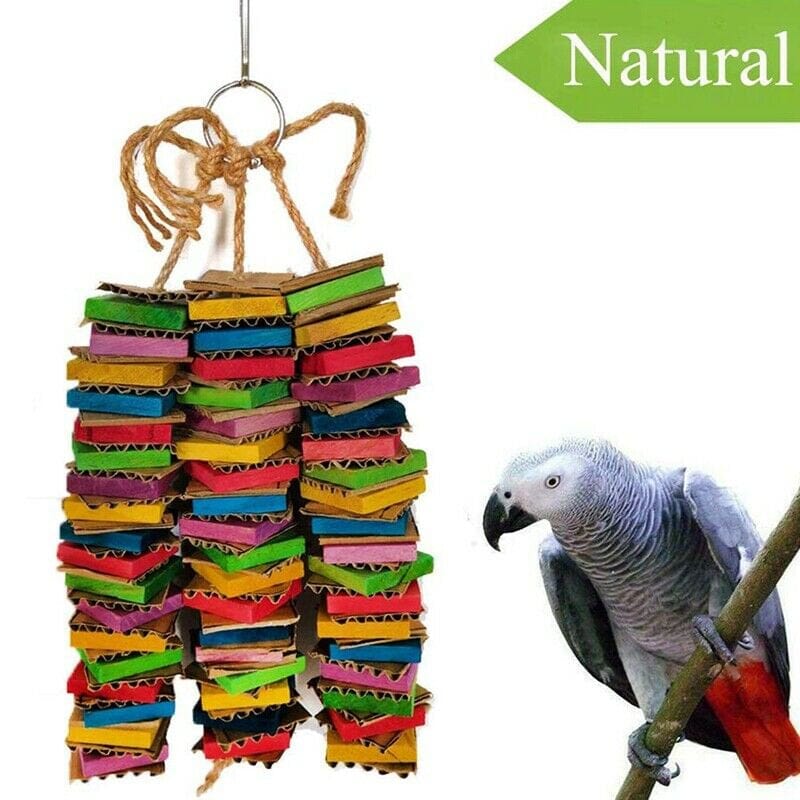 1X(Parrot Toys for Large Birds Cardboard Big Bird Toys African Grey Parrot Toys Animals & Pet Supplies > Pet Supplies > Bird Supplies > Bird Toys China   