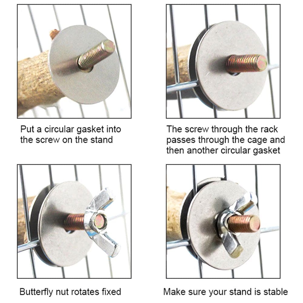 2/10Pcs Parrot Bird Perches Natural Wood Bird Standing Stick Parrot Perch Stand Platform Wooden Exercise Climbing Paw Grinding Toy Birdcage Accessories for Parakeet Parrot Budgie Lovebirds Animals & Pet Supplies > Pet Supplies > Bird Supplies > Bird Cage Accessories Fznkrag   