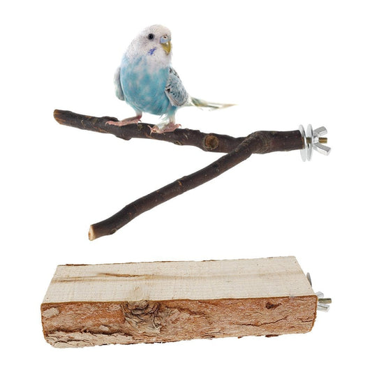 2/10Pcs Parrot Bird Perches Natural Wood Bird Standing Stick Parrot Perch Stand Platform Wooden Exercise Climbing Paw Grinding Toy Birdcage Accessories for Parakeet Parrot Budgie Lovebirds Animals & Pet Supplies > Pet Supplies > Bird Supplies > Bird Cage Accessories Fznkrag   