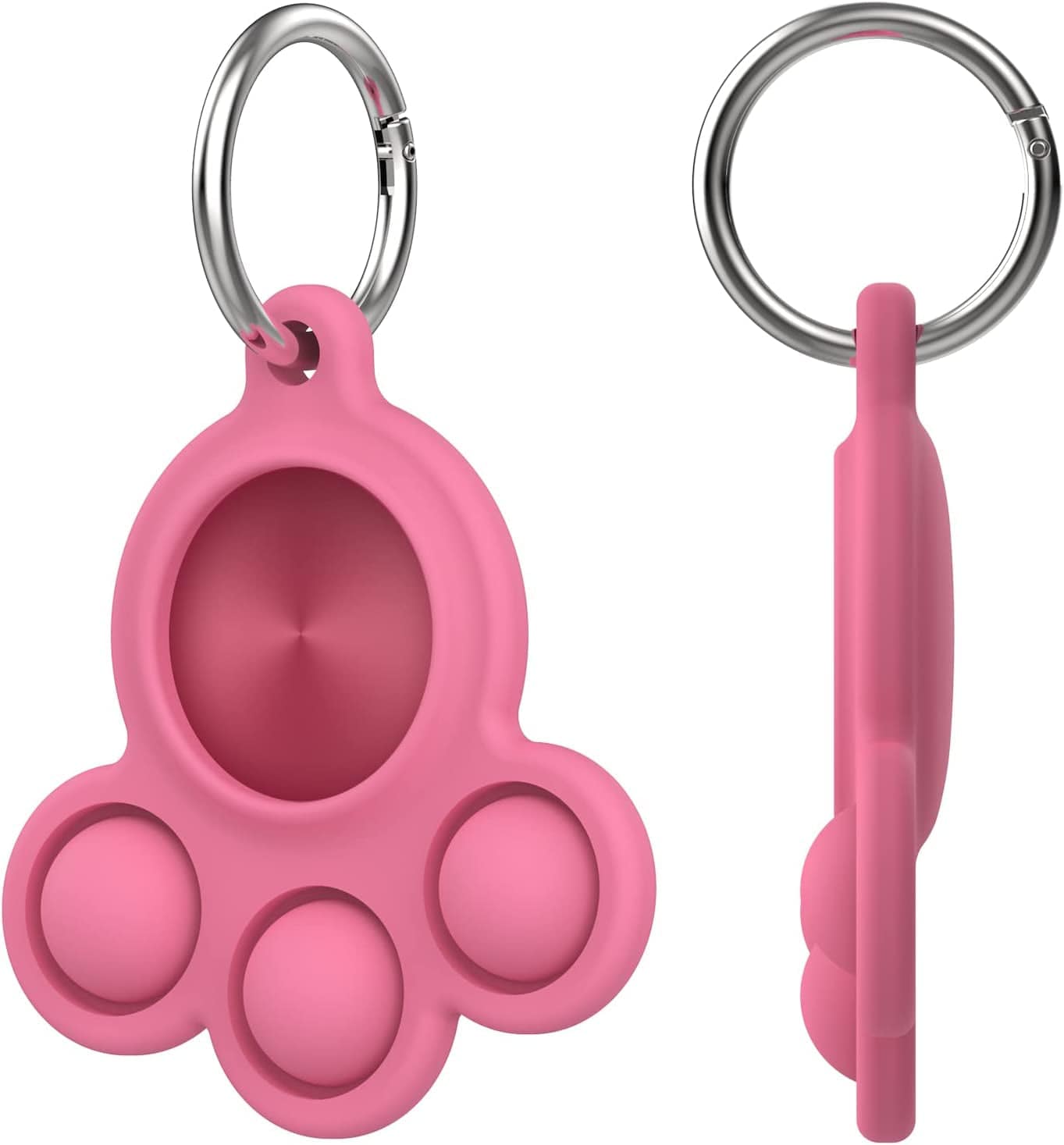 2 Pack Airtag Holder Compatible for Apple Air Tag Case Silicone Pet Dog Cat Collar and Kids Pop Bubble Fidget Sensory Toys Anti-Scratch (Pink and Blue) Electronics > GPS Accessories > GPS Cases Generic   