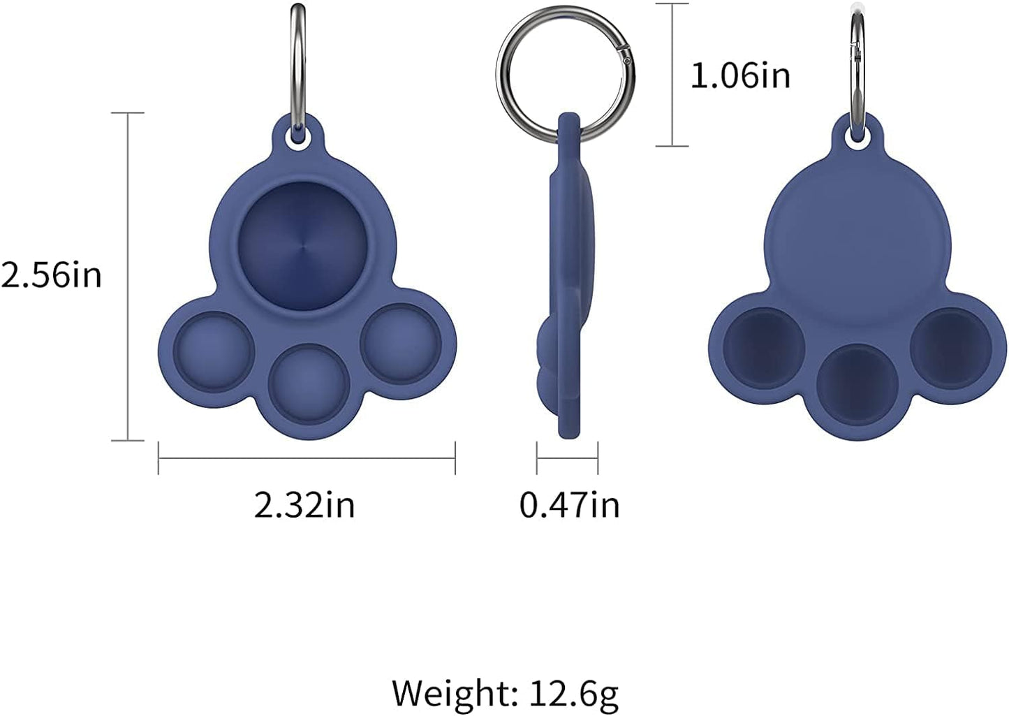 2 Pack Airtag Holder Compatible for Apple Air Tag Case Silicone Pet Dog Cat Collar and Kids Pop Bubble Fidget Sensory Toys Anti-Scratch (Pink and Blue) Electronics > GPS Accessories > GPS Cases Generic   