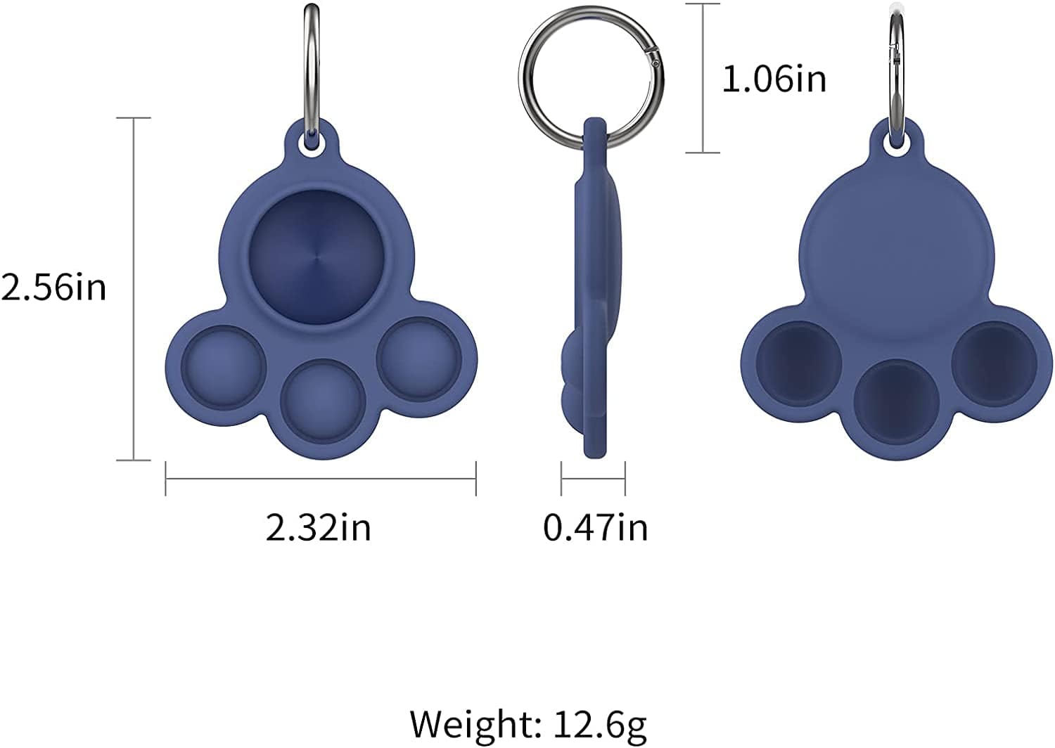 2 Pack Airtag Holder Compatible for Apple Air Tag Case Silicone Pet Dog Cat Collar and Kids Pop Bubble Fidget Sensory Toys Anti-Scratch (Pink and Blue) Electronics > GPS Accessories > GPS Cases Generic   