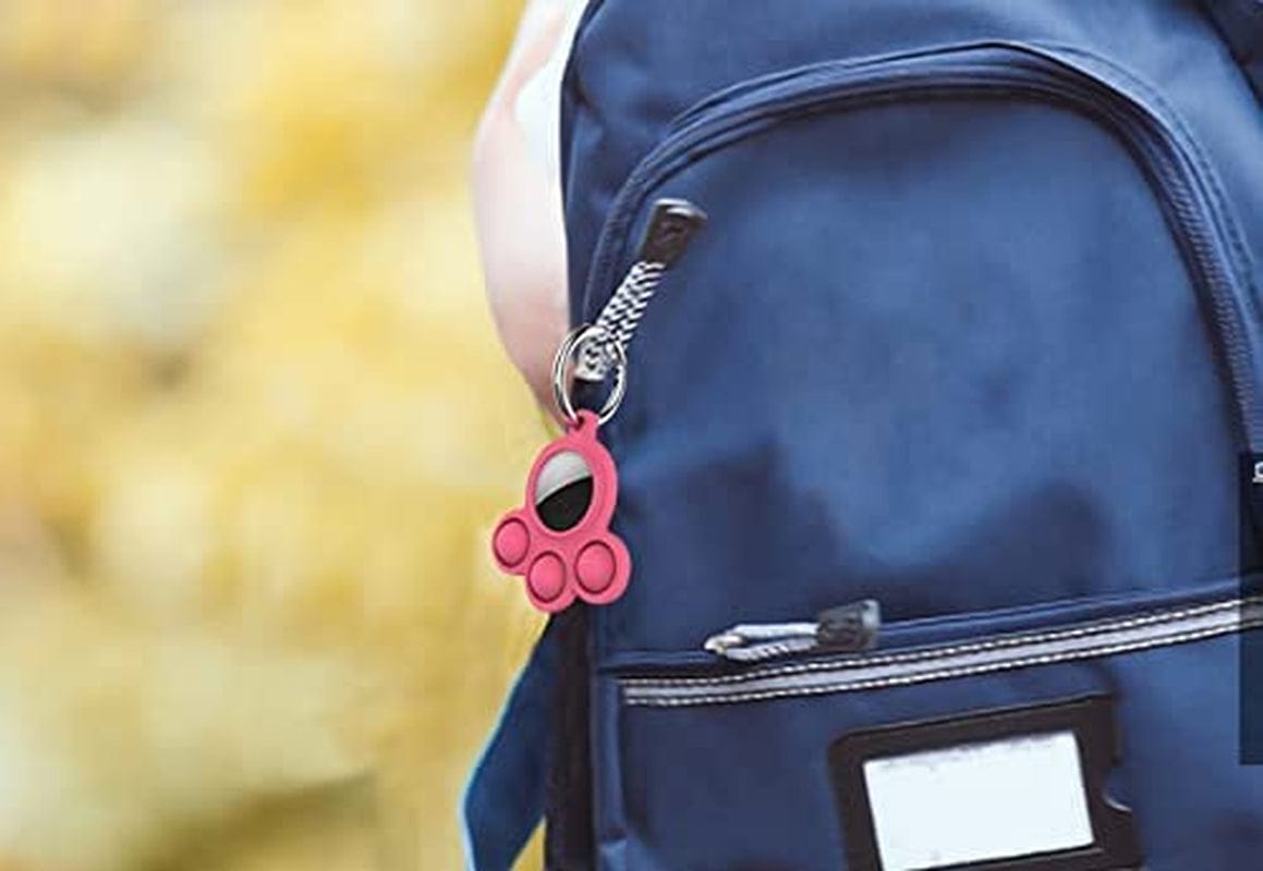 2 Pack Airtag Holder Compatible for Apple Air Tag Case Silicone Pet Dog Cat Collar and Kids Pop Bubble Fidget Sensory Toys Anti-Scratch (Pink and Blue) Electronics > GPS Accessories > GPS Cases Generic   