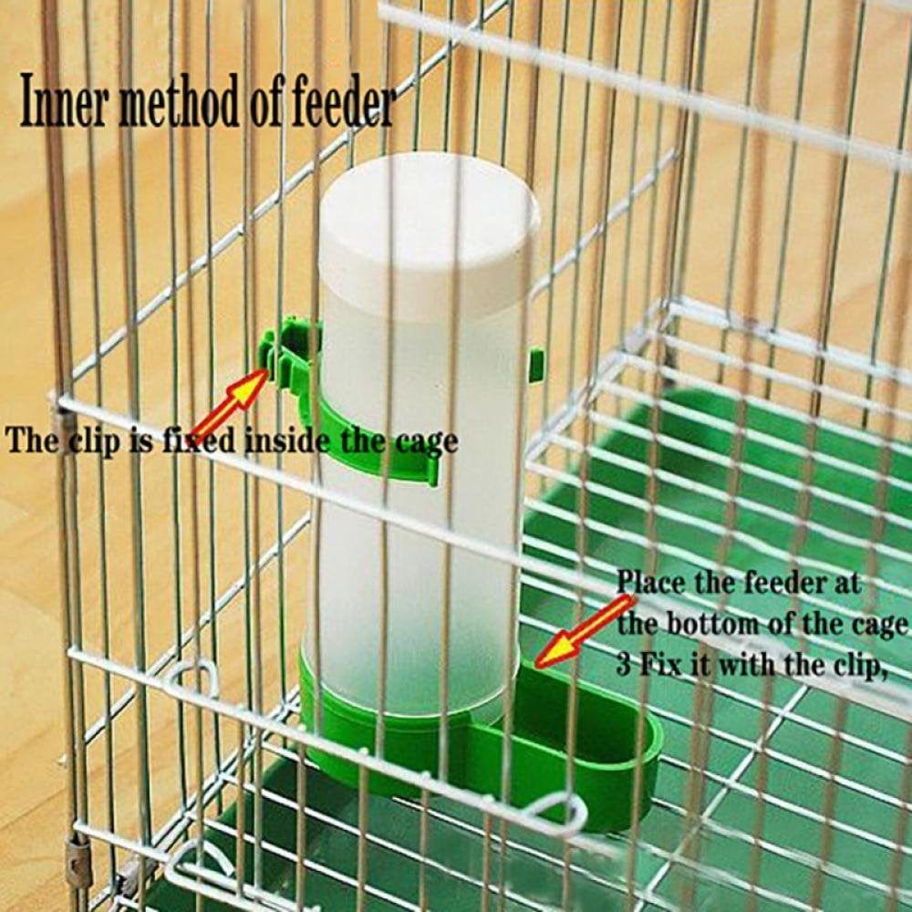 2 Pack Automatic Bird Water Feeder - Small Parrot Waterer Dispenser Cage Accessories Animals & Pet Supplies > Pet Supplies > Bird Supplies > Bird Cage Accessories DSAmazing   