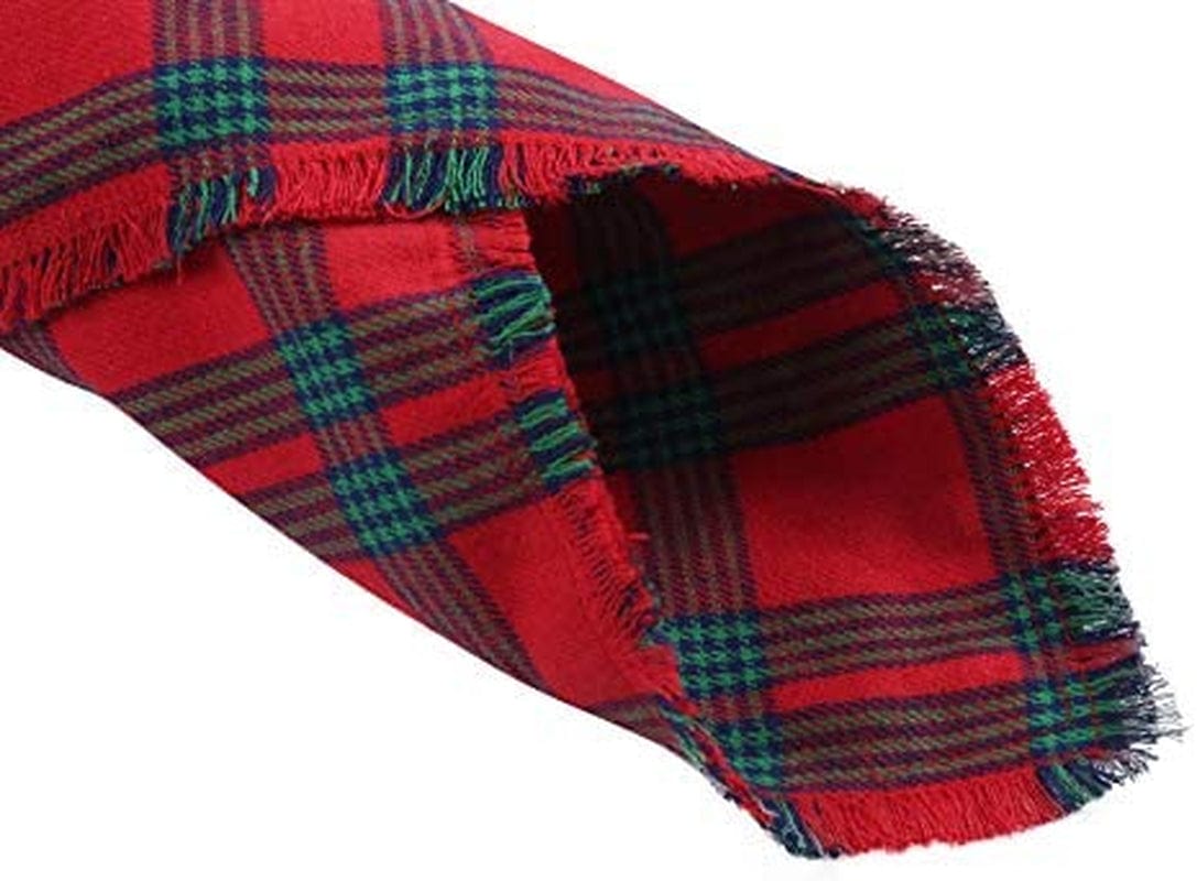 2 Pack Dog Bandana Christmas Plaid Reversible Triangle Bibs Scarf Accessories for Dogs Cats Pets Animals Animals & Pet Supplies > Pet Supplies > Dog Supplies > Dog Apparel KZHAREEN   