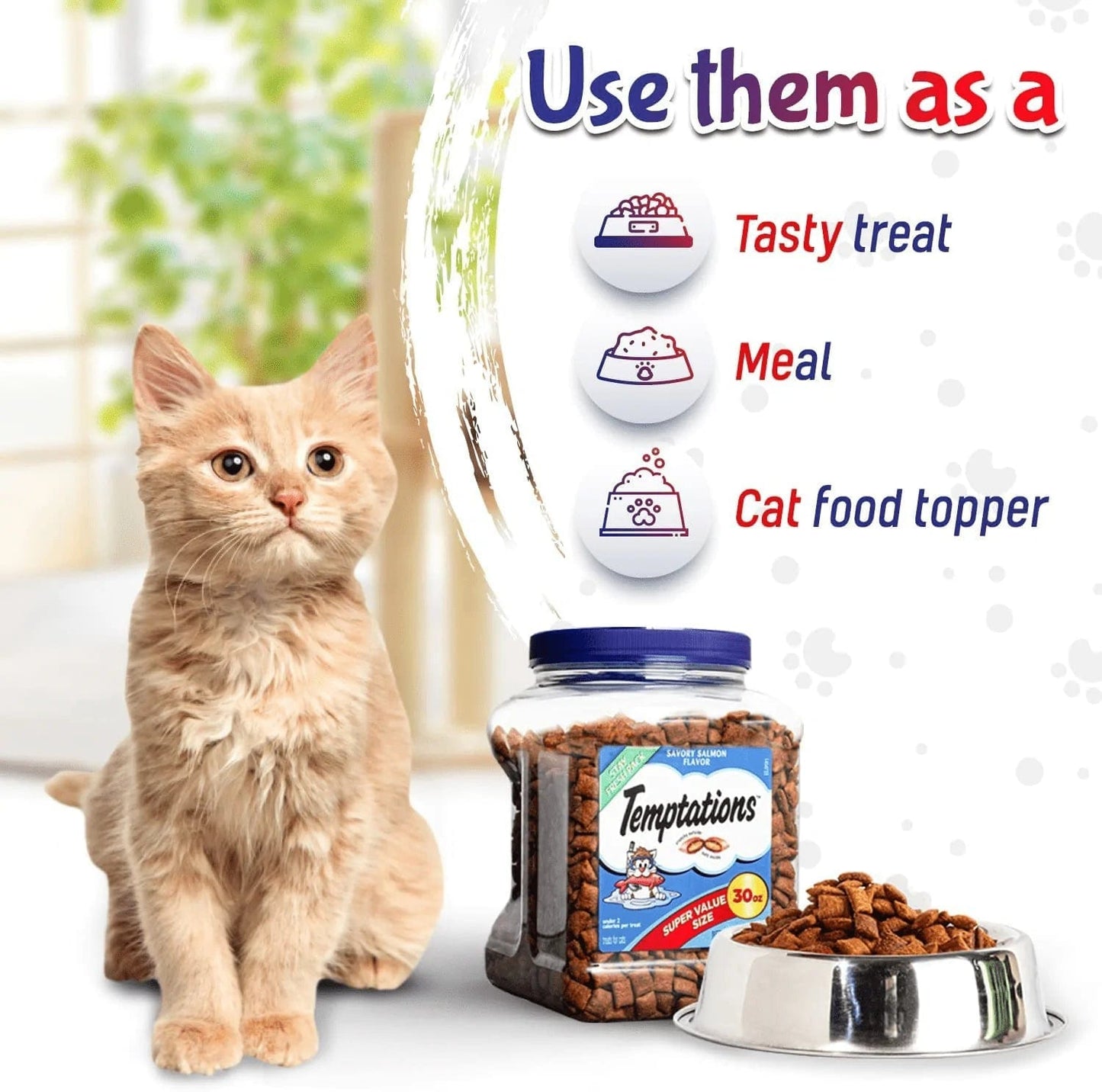 2 Pack - Mixups Cat Treats Multi Flavor Variety Set | Reward Your Cat with a Delicious Snack | Includes 2 Flavors - Backyard Cookout & Savory Salmon | 30 Ounce Super Size Stay Fresh Pack Animals & Pet Supplies > Pet Supplies > Cat Supplies > Cat Treats Temptations   