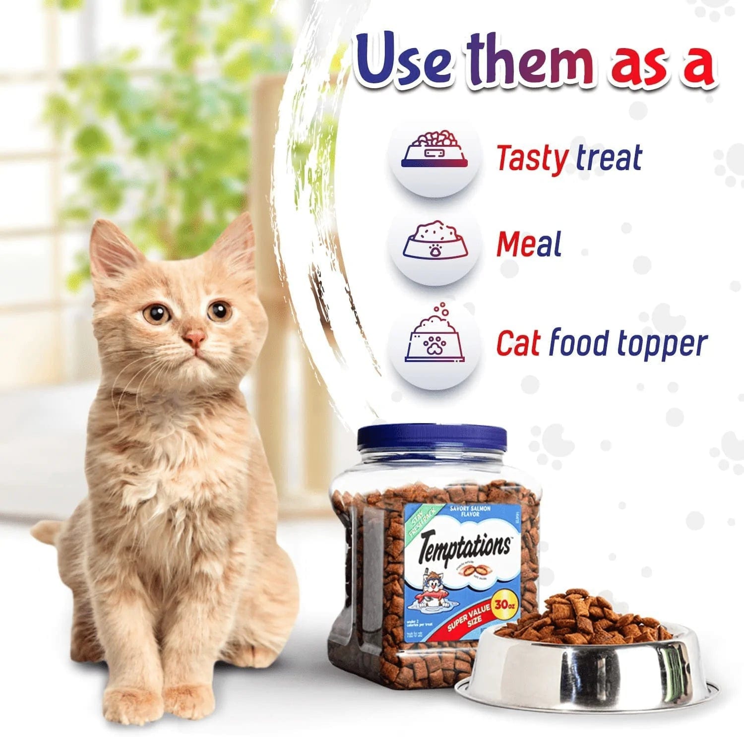 2 Pack - Mixups Cat Treats Multi Flavor Variety Set | Reward Your Cat with a Delicious Snack | Includes 2 Flavors - Backyard Cookout & Savory Salmon | 30 Ounce Super Size Stay Fresh Pack Animals & Pet Supplies > Pet Supplies > Cat Supplies > Cat Treats Temptations   
