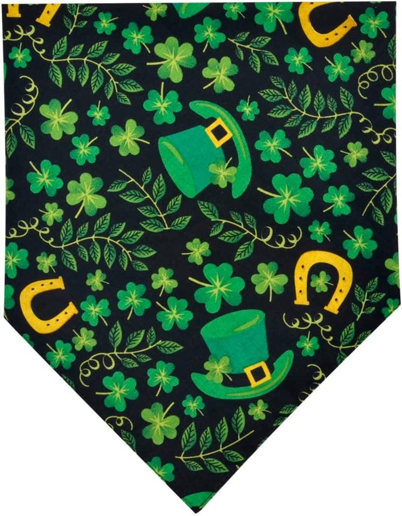 2 Pack St. Patrick'S Day Dog Bandana Reversible Triangle Bibs Scarf Accessories for Dogs Cats Pets Animals Animals & Pet Supplies > Pet Supplies > Dog Supplies > Dog Apparel KZHAREEN   