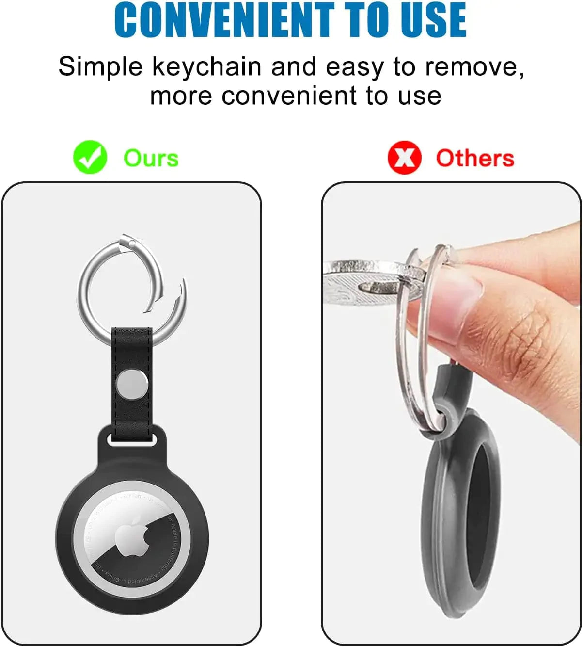 AirPaw - Porte-clés en forme de patte de chien pour le traceur intelligent  AirTag d'Apple