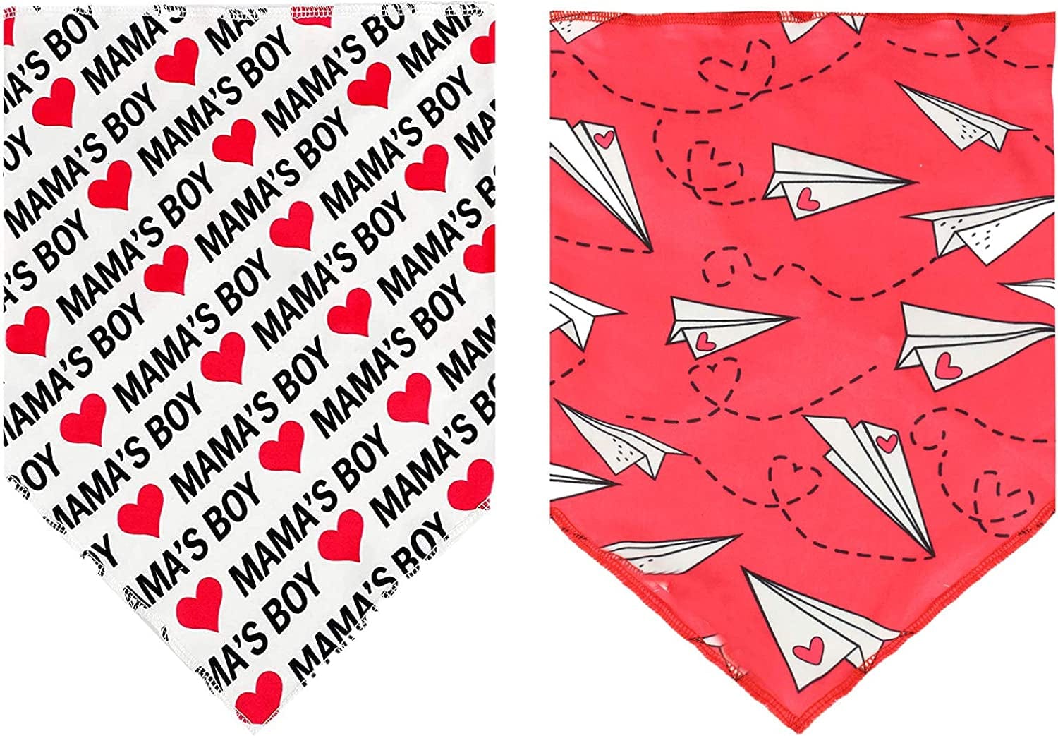 2 Pack Valentine'S Dog Bandana, Puppy Valentine Scarfs for Small Medium Large Dogs Cats Animals & Pet Supplies > Pet Supplies > Dog Supplies > Dog Apparel Upaw   