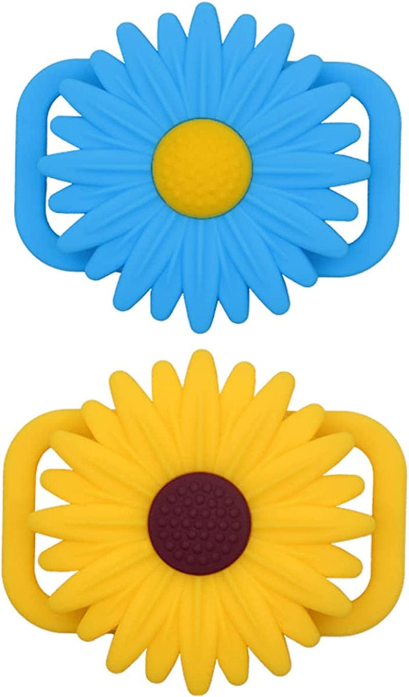 (2 Packs) Dog Collar Holder Compatible for Airtag,Protective Cases Covers Cat Collar Holder Silicone Waterproof Electronics > GPS Accessories > GPS Cases Doweiss Blue and Yellow Small 