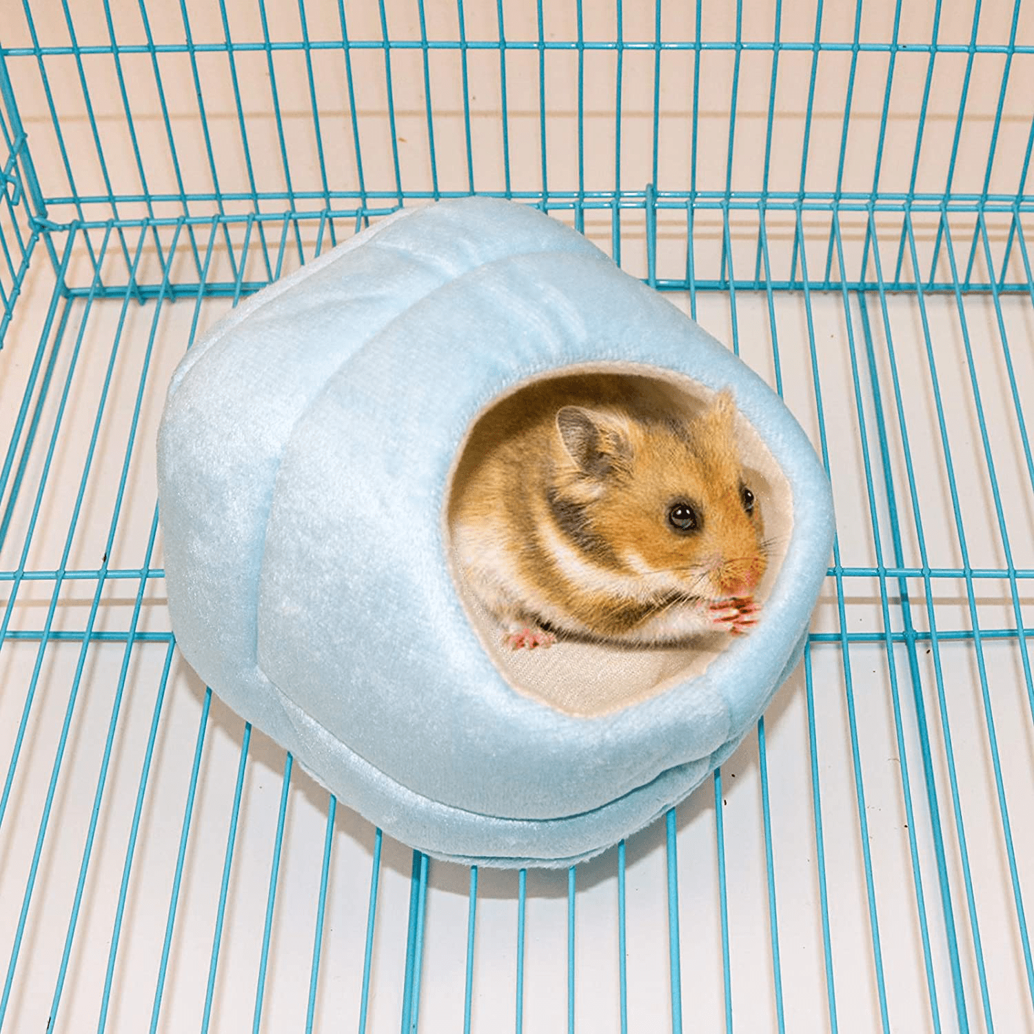 2 Packs Hamster Slippers House, Small Animal Thermal Pad Sleeping Bag House, Small Pet Slippers Nest, Guinea Pig Hedgehog Squirrel Winter Cold-Proof Warm House, Removable Cage Nest Room Accessories