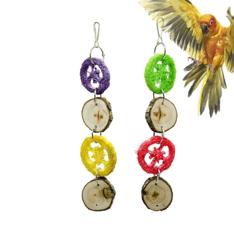 2 Pcs Bird Swing Toy for African Grey Parakeet Cockatiel Cage Accessory 30Cm Animals & Pet Supplies > Pet Supplies > Bird Supplies > Bird Cage Accessories Magideal   