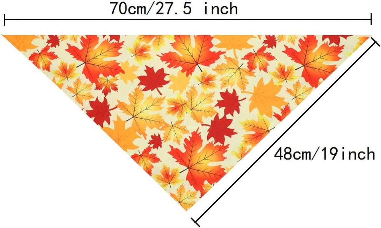 2 Pcs Dog Bandana Thanksgiving, Reversible Triangle Bibs Scarf for Dogs- Medium to Large Dogs Animals & Pet Supplies > Pet Supplies > Dog Supplies > Dog Apparel LaZimnInc   