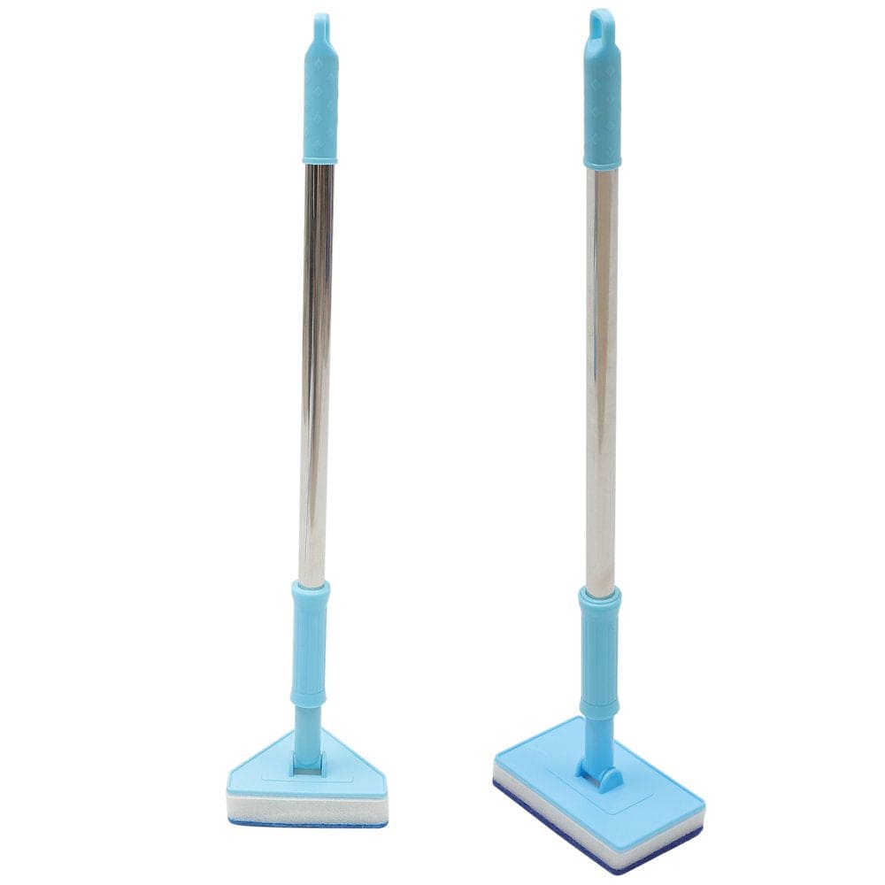 2 Pcs Telescopic Sponge Cleaning Brush Scrubber Aquarium Fish Tank Cleaning Brush Tool for Home Shop Supplies (Rectangle, Triangl Animals & Pet Supplies > Pet Supplies > Fish Supplies > Aquarium Cleaning Supplies FRCOLOR   