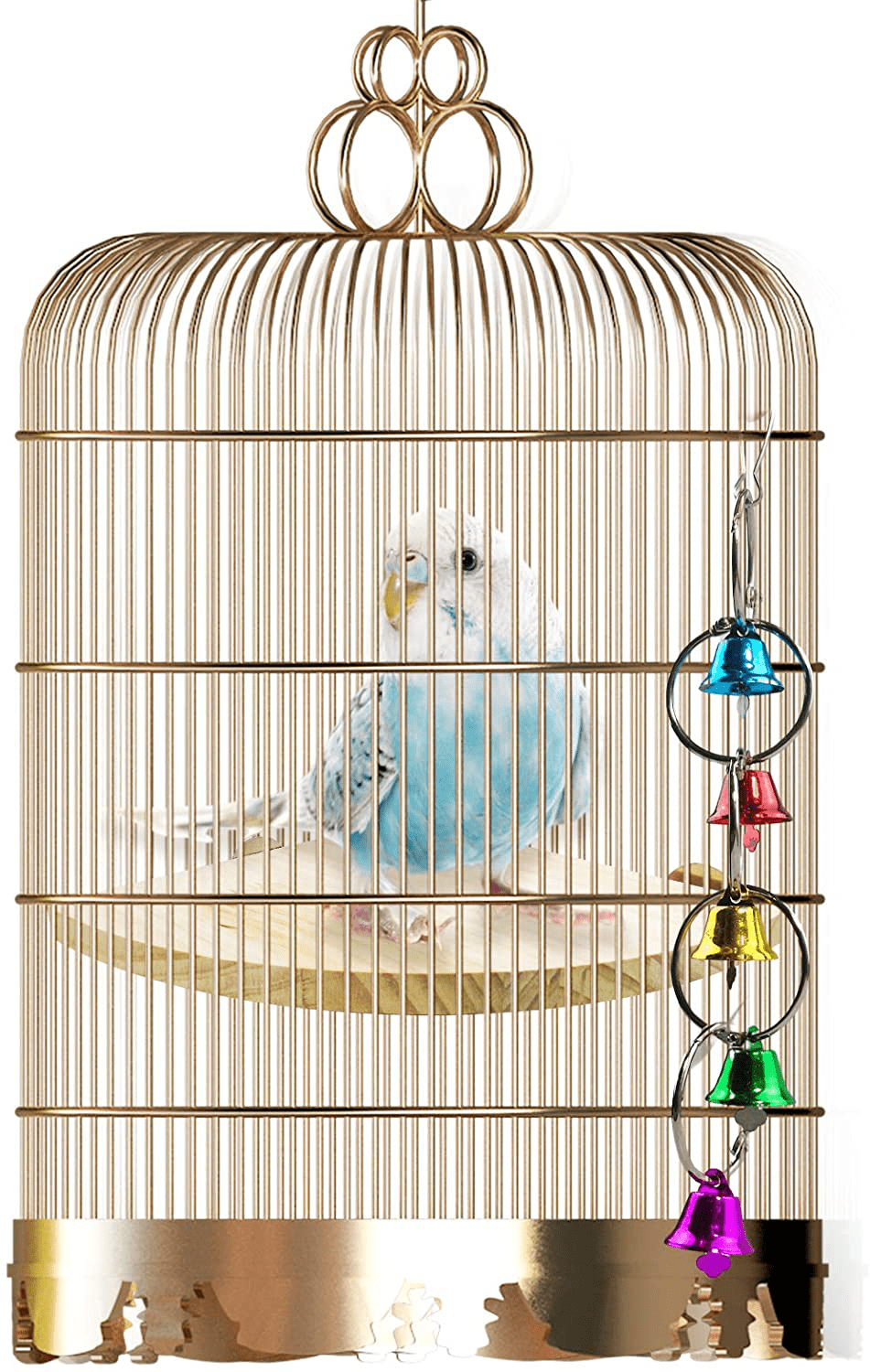2 Pieces Bird Perches Bird Platform Perch with Pet Toys Bird Cage Accessories Parrot Perch Bird Rest Platform and Training Toy for Parakeet Gerbil Cockatiel Budgie Rat Mouse Chinchilla Hamster Animals & Pet Supplies > Pet Supplies > Bird Supplies > Bird Cage Accessories PETDCHEB   
