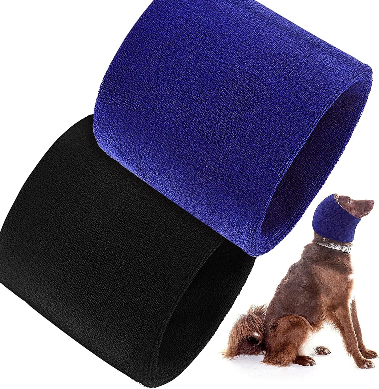 2 Pieces Dog Snood Dog Neck and Ears Warmer Dog Hoodie Dog Ear Wrap Snood Warm Winter Dog Hat Knit Snood Headwear for Comfort, Anti-Anxiety at Noise Place (23 X 20 Cm) Animals & Pet Supplies > Pet Supplies > Dog Supplies > Dog Apparel Frienda 23 x 20 cm  