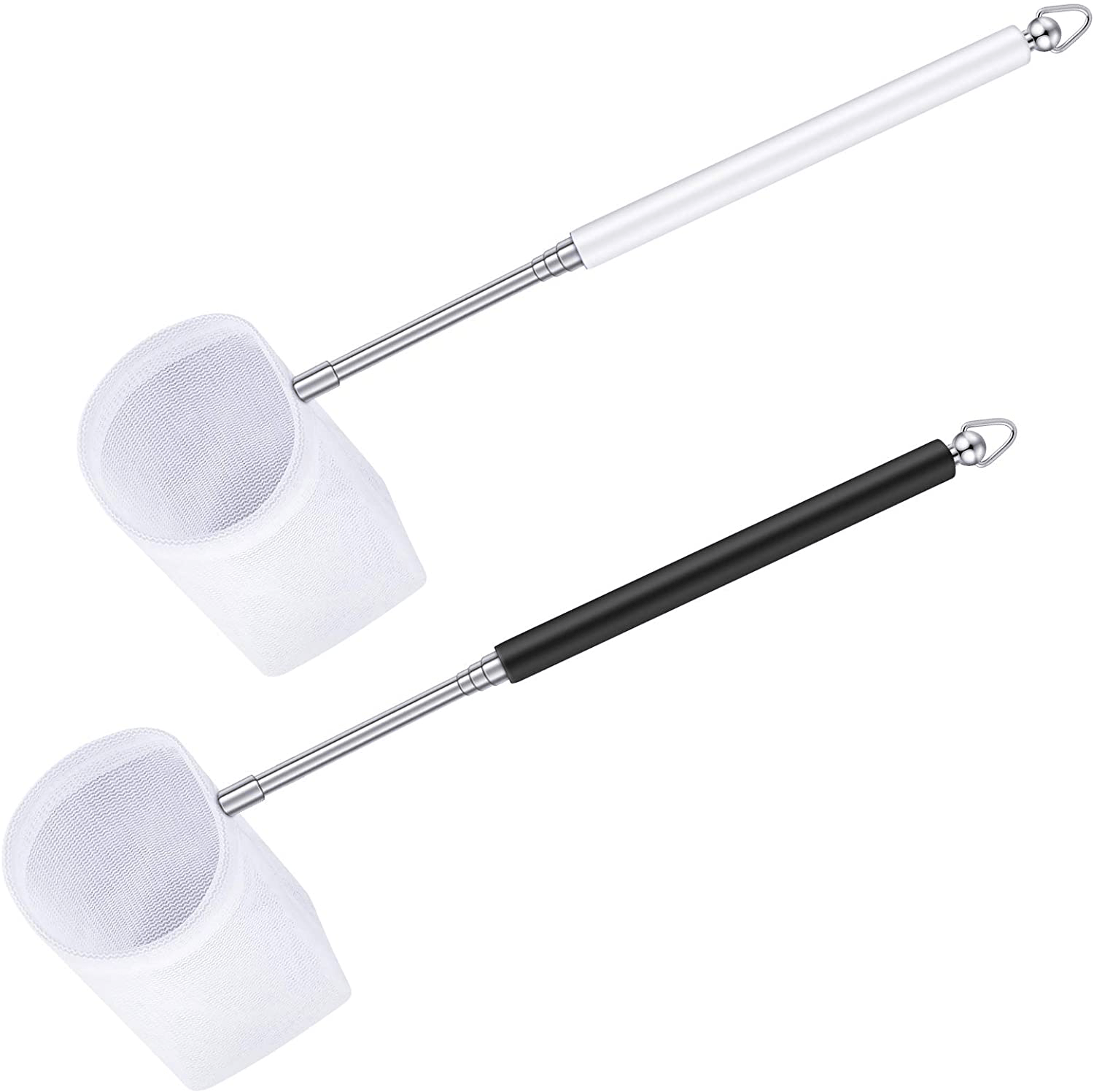 2 Pieces Fish Tank Shrimp Net Extendable Handle Shrimp Net Aquarium Stainless Steel Small Fishing Net Fish Shrimp Skimming Net with Adjustable Handle for Aquarium Fish Tank Pond Animals & Pet Supplies > Pet Supplies > Fish Supplies > Aquarium Fish Nets Sumind White, Black 5 cm 