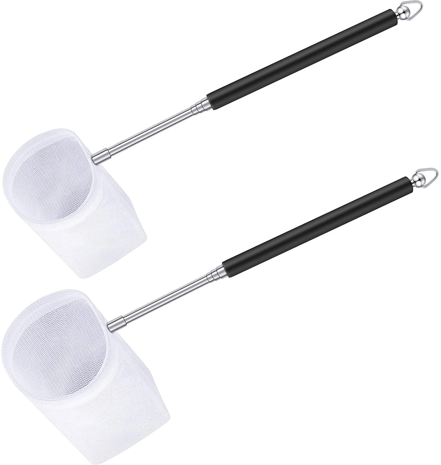 2 Pieces Fish Tank Shrimp Net Extendable Handle Shrimp Net Aquarium Stainless Steel Small Fishing Net Fish Shrimp Skimming Net with Adjustable Handle for Aquarium Fish Tank Pond Animals & Pet Supplies > Pet Supplies > Fish Supplies > Aquarium Fish Nets Sumind   