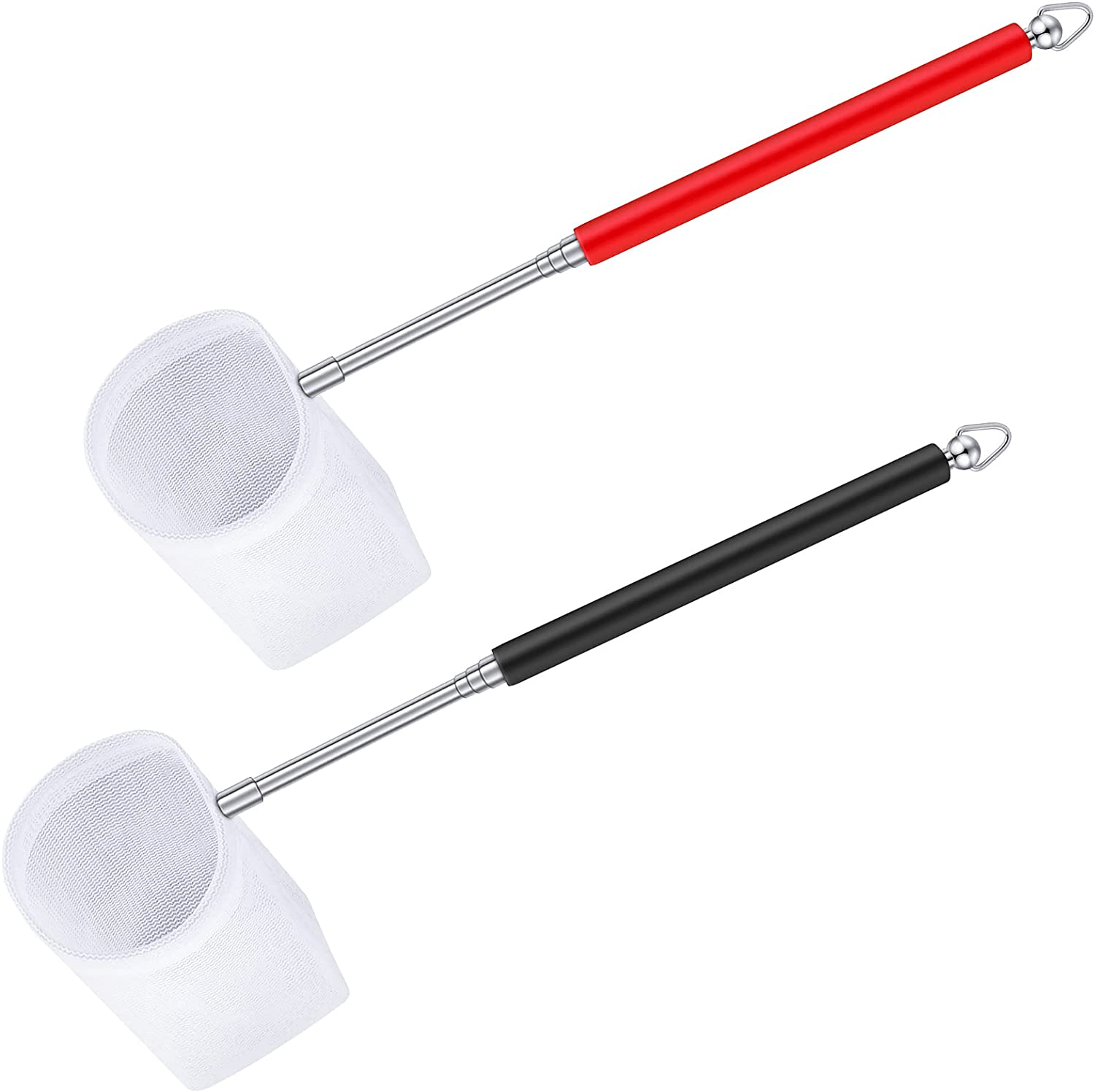 2 Pieces Fish Tank Shrimp Net Extendable Handle Shrimp Net Aquarium Stainless Steel Small Fishing Net Fish Shrimp Skimming Net with Adjustable Handle for Aquarium Fish Tank Pond Animals & Pet Supplies > Pet Supplies > Fish Supplies > Aquarium Fish Nets Sumind Red, Black 5 cm 