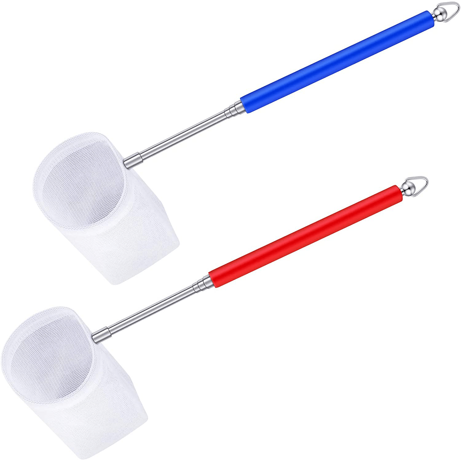 2 Pieces Fish Tank Shrimp Net Extendable Handle Shrimp Net Aquarium Stainless Steel Small Fishing Net Fish Shrimp Skimming Net with Adjustable Handle for Aquarium Fish Tank Pond Animals & Pet Supplies > Pet Supplies > Fish Supplies > Aquarium Fish Nets Sumind Blue, Red 5 cm 