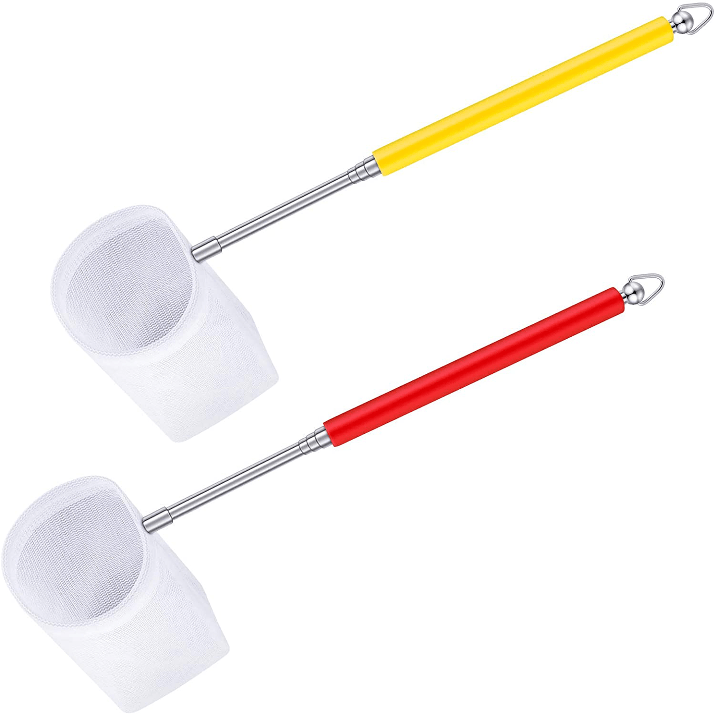 2 Pieces Fish Tank Shrimp Net Extendable Handle Shrimp Net Aquarium Stainless Steel Small Fishing Net Fish Shrimp Skimming Net with Adjustable Handle for Aquarium Fish Tank Pond Animals & Pet Supplies > Pet Supplies > Fish Supplies > Aquarium Fish Nets Sumind Red, Yellow 5 cm 