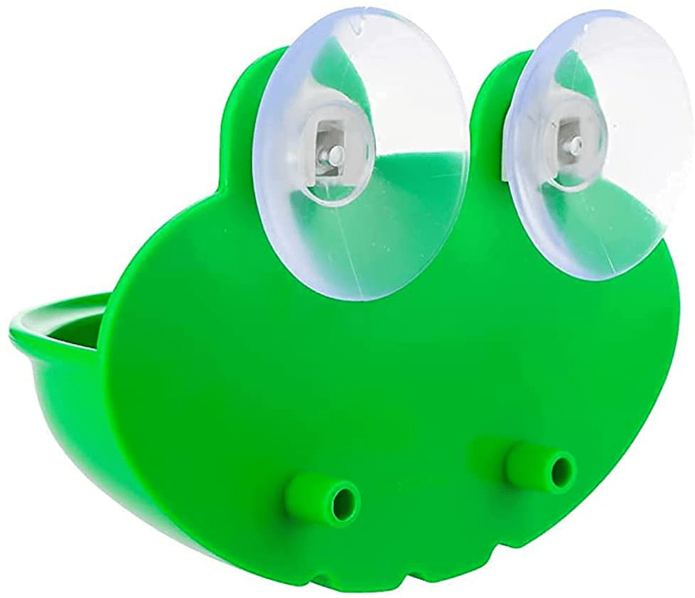 2 Pieces Frog Habitat with Dual Suction Cups Cute Fish Tank for Amphibian Aquatic Toad Frog Tadpole Tree Frog Small Aquatic Animals