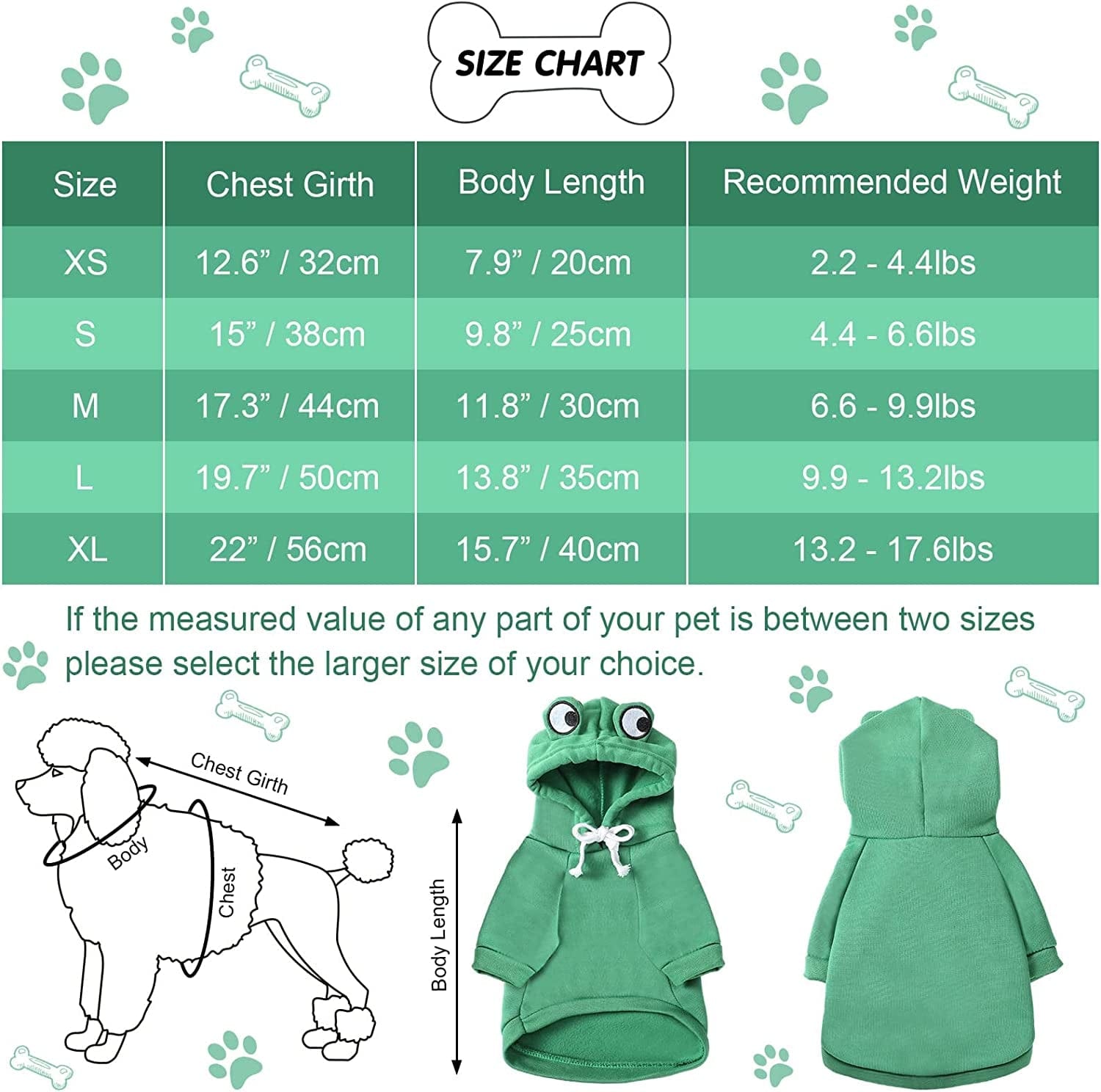 2 Pieces Fruit Dog Hoodie Clothes,Cute Dog Costume Warm Dog Sweater Cold Weather Sweatshirt Pet Coat for Puppy Small Medium Dogs Cats (Frog Style,Small) Animals & Pet Supplies > Pet Supplies > Dog Supplies > Dog Apparel Frienda   