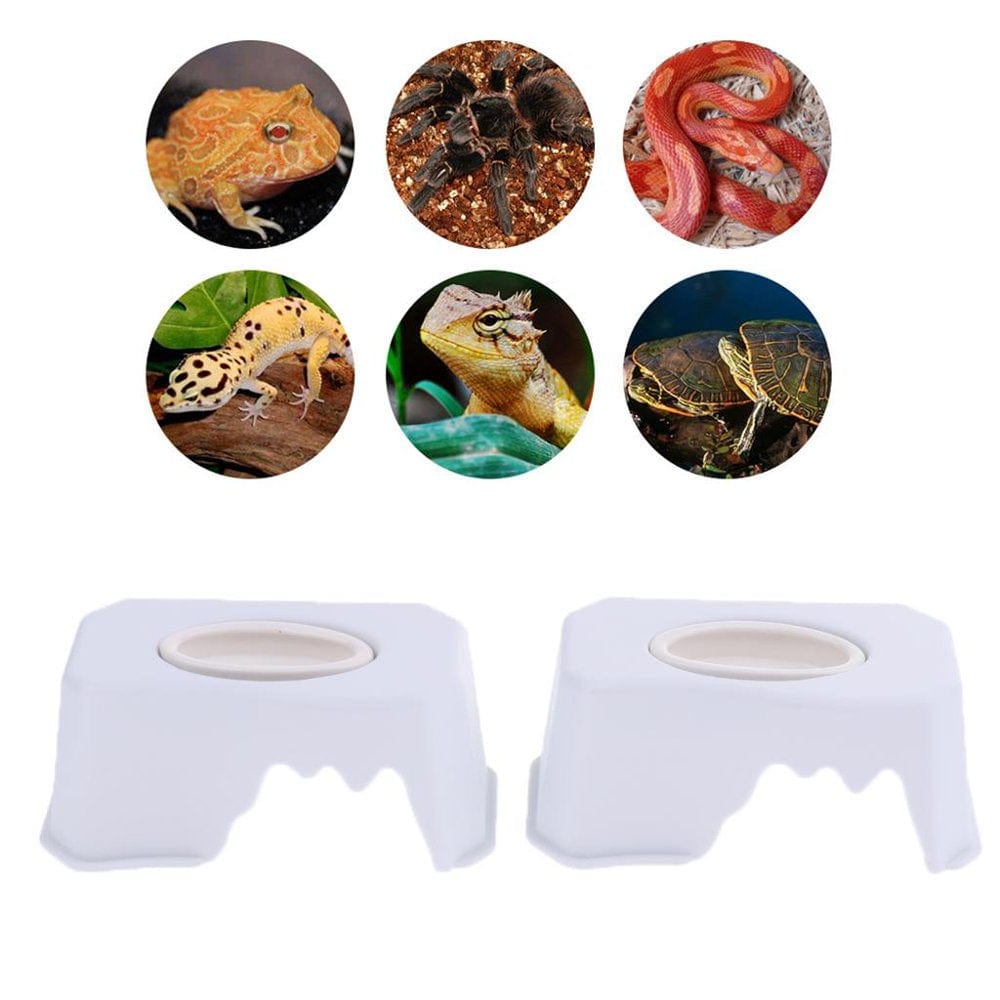 2 Reptiles Hideout S Turtles Amphibians Hiding Cave White Animals & Pet Supplies > Pet Supplies > Reptile & Amphibian Supplies > Reptile & Amphibian Food HOMYL   