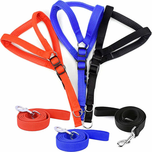 2 Sets Dog Harness Leash Adjustable Control Padded Lead Vest Hold Heavy Duty XXL Animals & Pet Supplies > Pet Supplies > Dog Supplies > Dog Apparel AllTopBargains   