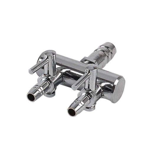 2 Ways 8 to 4MM Stainless Steel Aquarium Outlet Inline Air Pump Flow Lever Control Manifold Splitter Switch Tap Oxygen Tube Dist Animals & Pet Supplies > Pet Supplies > Fish Supplies > Aquarium & Pond Tubing FRCOLOR   