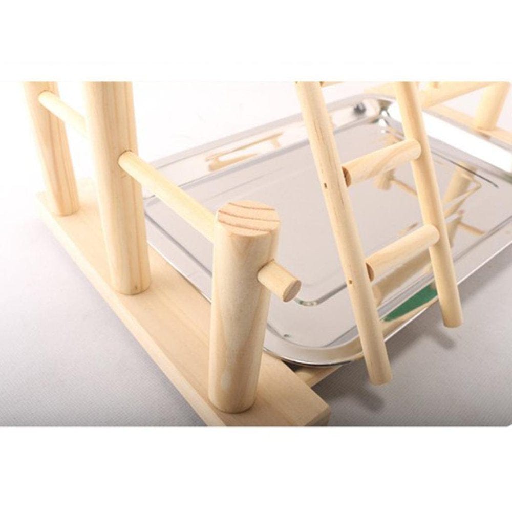 2 X Parrots Playstand Bird Playground Wood Perch Gym Stand Playpen with Tray Animals & Pet Supplies > Pet Supplies > Bird Supplies > Bird Gyms & Playstands Menolana   