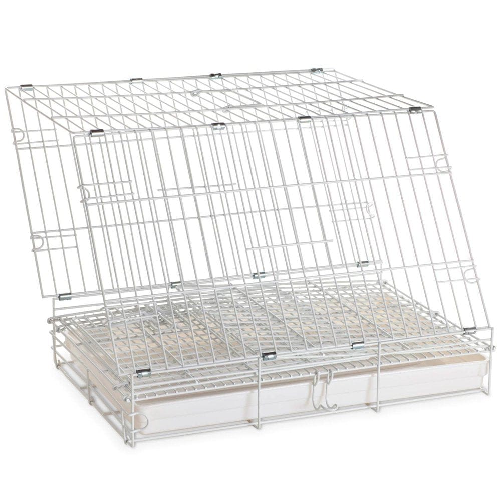 20" Metal Foldable Bird Parrot Travel Veterinary Carrier Wire Cage with Wooden Stand Perch and Stainless Steel Dishes Animals & Pet Supplies > Pet Supplies > Bird Supplies > Bird Cages & Stands Mcage   