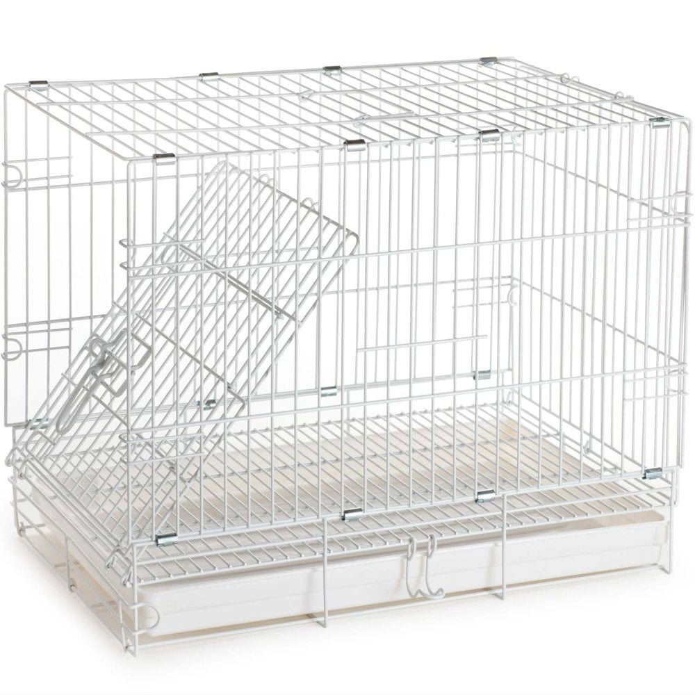 20" Metal Foldable Bird Parrot Travel Veterinary Carrier Wire Cage with Wooden Stand Perch and Stainless Steel Dishes Animals & Pet Supplies > Pet Supplies > Bird Supplies > Bird Cages & Stands Mcage   